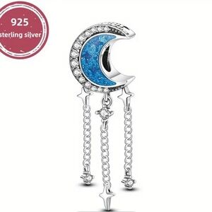 2️⃣ for $25 
charm / 925 Sterling Silver Blue Moon Pendant Necklace